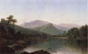 David Johnson Bick auf den Androscoggin River oil